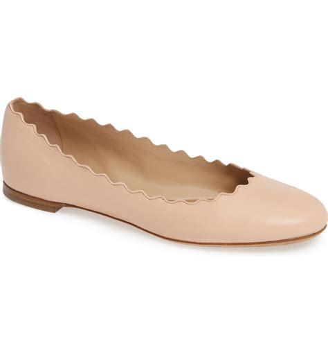 chloé flat shoes for women|chloe scalloped flats sale.